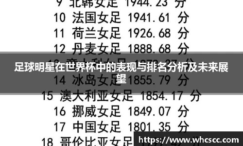足球明星在世界杯中的表现与排名分析及未来展望